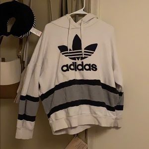 Adidas black and white hoodie